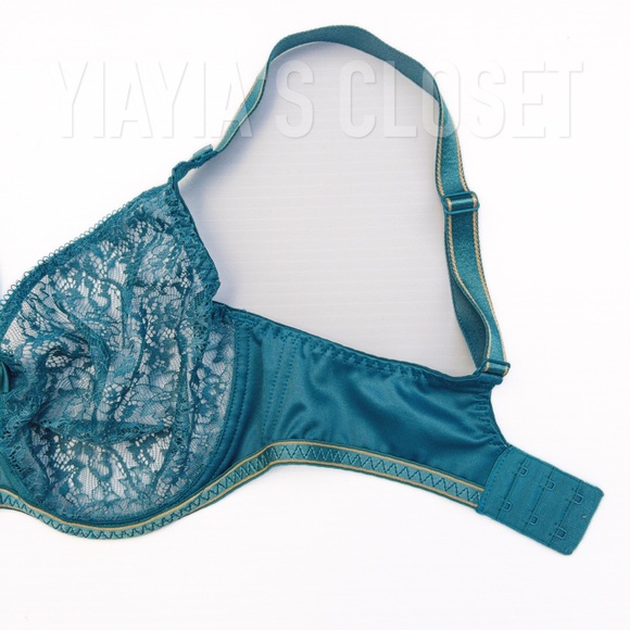 Empreinte 30E Allure 07205 Seamless Lace Underwire T-Shirt Bra in Jade/Green - Picture 9 of 16